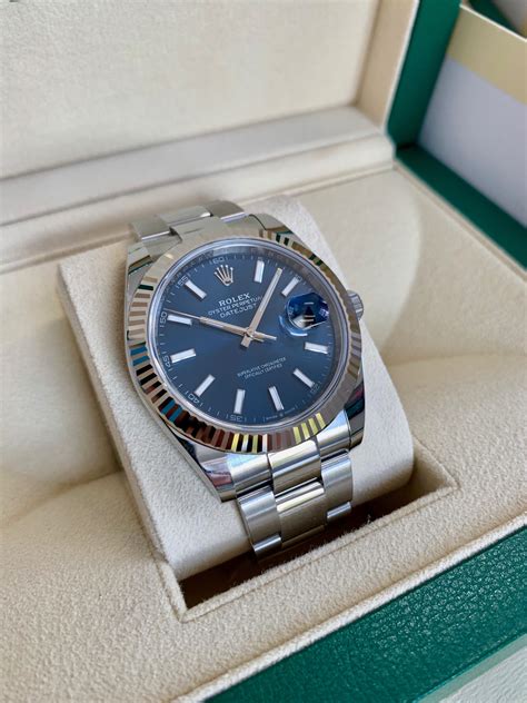 rolex datejust blue dial|new rolex datejust 41 2021.